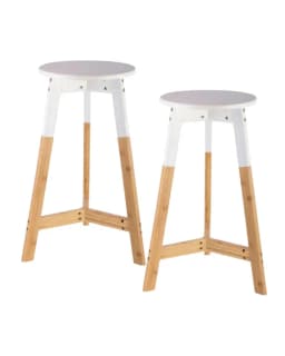 Pack 2 Pisos De Bar Homelike 65 cm Blanco