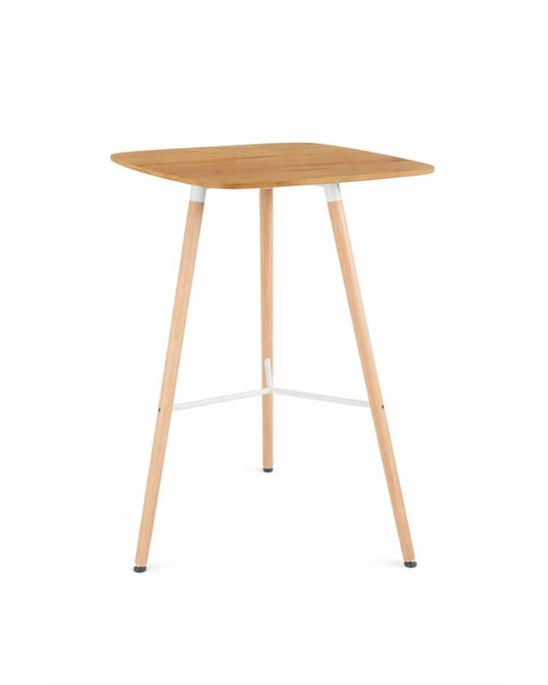 Mesa Alta Estilo Nordico MDF Natural - 70X70 CM