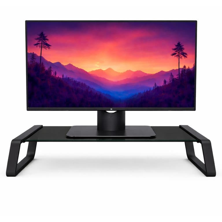 Soporte de Monitor Monta Premium Tempered GLASS Black