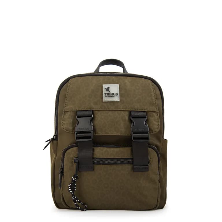 Mochila college mediana verde oliva Verde TALLA UNICA