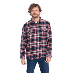 CAMISA MANGA LARGA LENADORA CUADROS HOMBRE ASTURIAS Rojo L