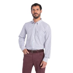 CAMISA MANGA LARGA OXFORD RAYA HOMBRE BERGEN Burdeos S
