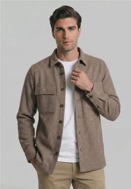 Overshirt Marsella Toasted Melange Cafe 2XL