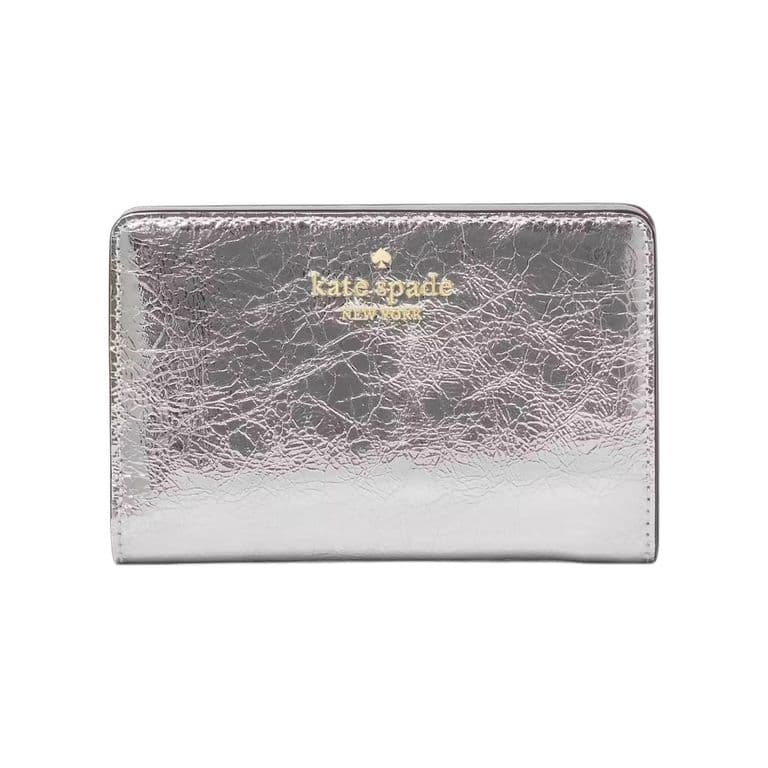 Billetera Madison Metallic Medium Bifold KN221 Plateado TALLA UNICA
