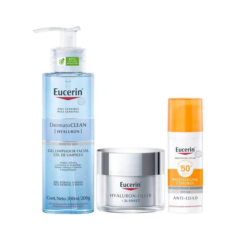 Limpiador DermatoCLEAN + Crema Hyaluron-Filler Noche