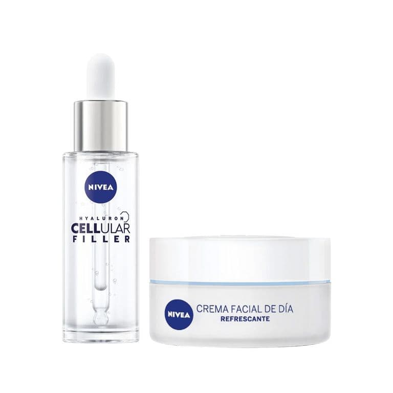 Serum Hyaluron + Crema Facial Hidratante Dia