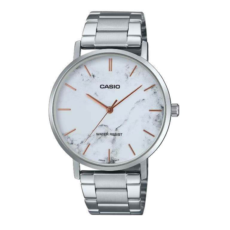 RELOJ MTP-VT01DM-7A H ANALOGO METAL Plateado TALLA UNICA