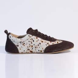 Zapatilla Cuero Mujer Eneldo Cafe Print Cafe 35