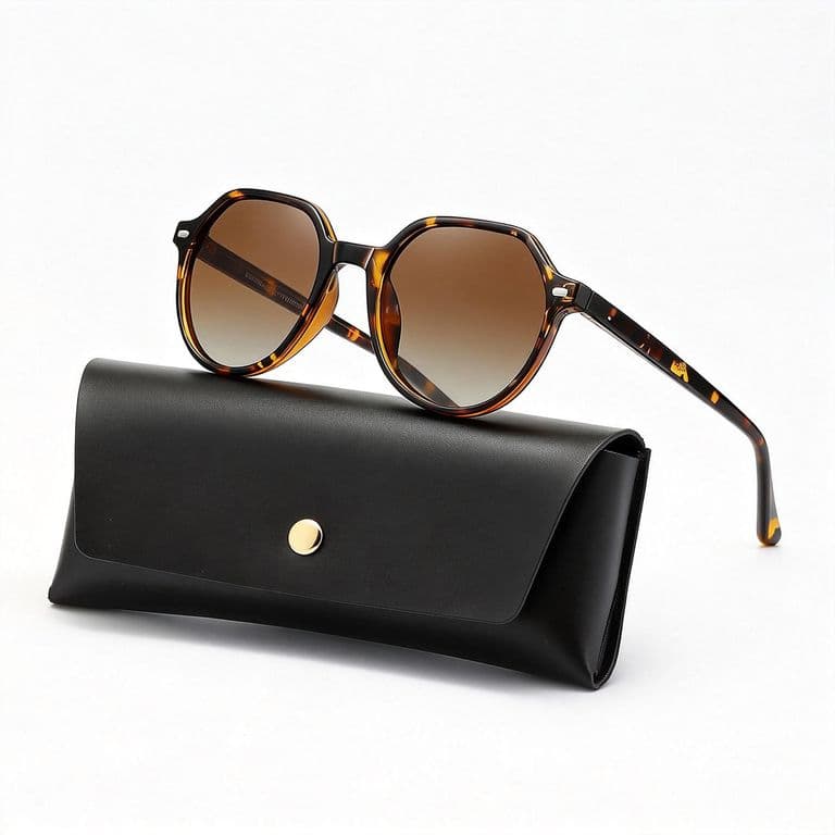 Gafas Lentes de Sol Polarizados Unisex Proteccion UV moda classic para mujer hombre UV400 Marron TALLA UNICA
