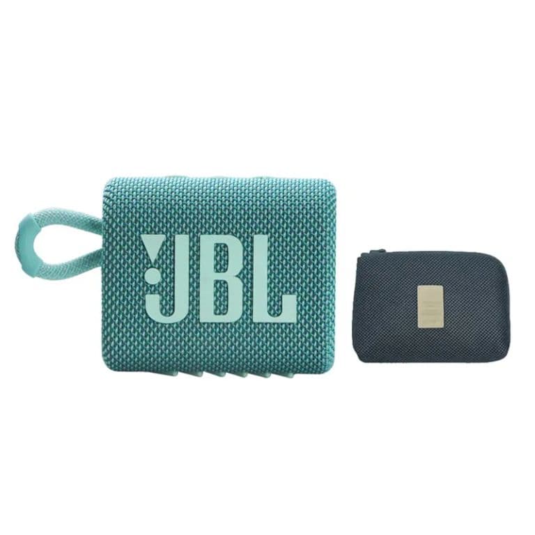Parlante bluetooth GO 3 IP67 y Estuche Verde