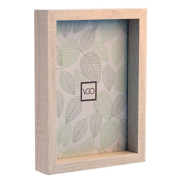 Marco plastico box simil madera Natural 20x30 cm Natural