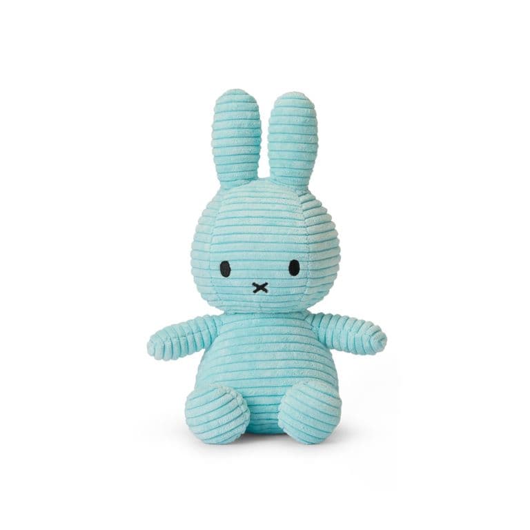 Peluche Miffy Eco Corduroy - 23 cm - 9" Color Turquesa