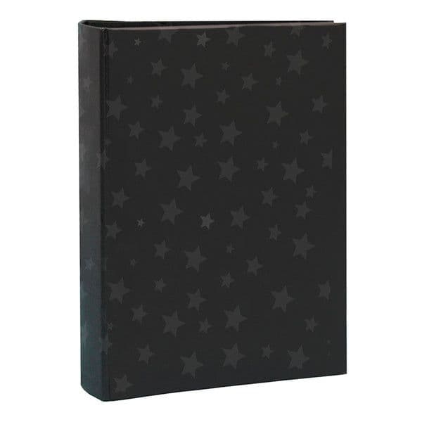 Album hojas negras papel estrella. para ensobrar 15x21 cm / 100F Negro