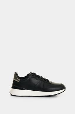 Velez Zapatilla Tenis Cuero Y Folia Mujer Cooper Negro Negro 40