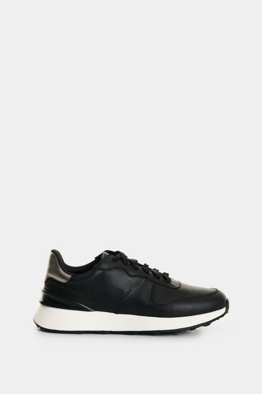 Velez Zapatilla Tenis Cuero Y Folia Mujer Cooper Negro Negro 40