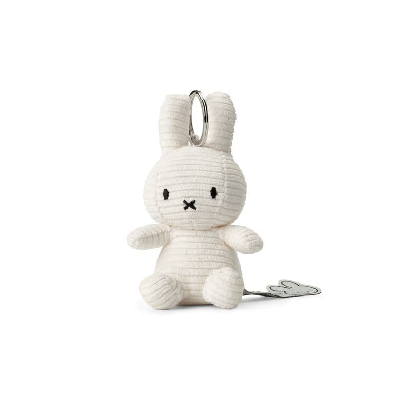 Peluche y llavero Miffy Keychain ECO Corduroy - 10 cm- 4" color Blanco Blanco TALLA UNICA