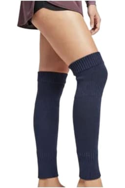 Polaina Lana Invierno Abrigadoras Mujer Ninas Colores 2548 Azul Marino TALLA UNICA