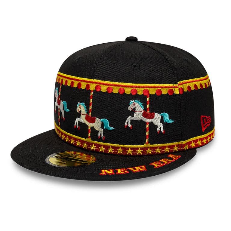Gorra 59Fifty Carrusel Entretenimiento Negro Negro 7 3/8