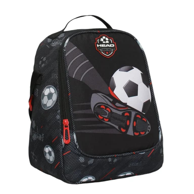 Lonchera Hombre Grey Futbol Negro Negro TALLA UNICA