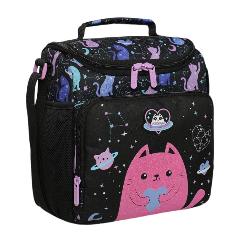 Lonchera Infantil Mujer Freeze Kids Space Cat Negro Negro TALLA UNICA