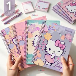 Cuaderno Universitario Hello Kitty 150 Hojas Tapa Gruesa Disenos Surtidos