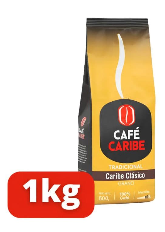 Cafe Caribe Clasico Tradicional - 1 kilo en grano