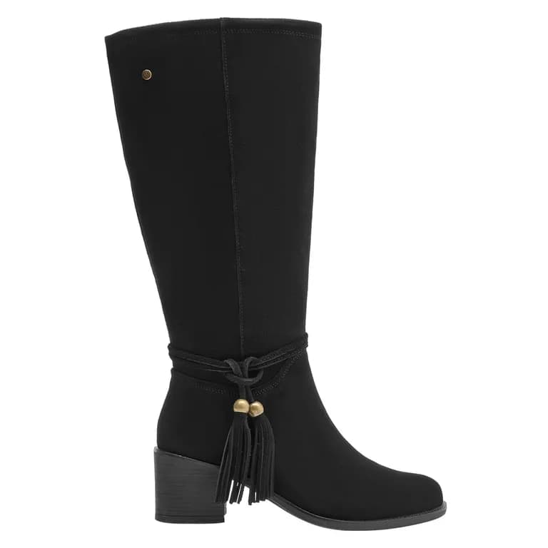 Bota Casual Mujer Marron Negro 37