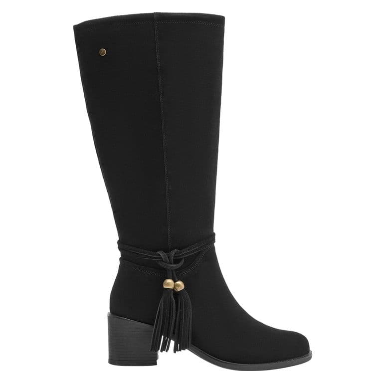Bota Casual Mujer Marron Negro 39