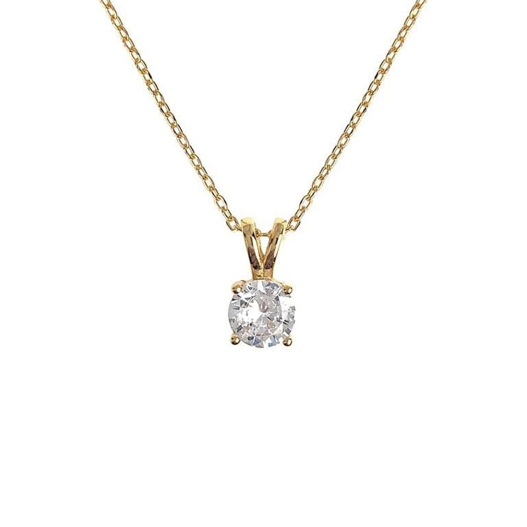 Collar Plata 925 Punto De Luz Val Dorado TALLA UNICA