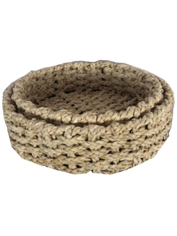 Canasto de Fibra Set de 2 unidades 31-36 cm