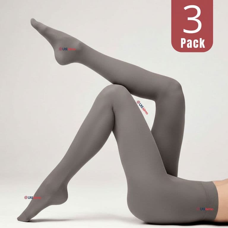 Pack 3 Pantys Semitransparentes Elasticadas Oficina Gris Gris XS