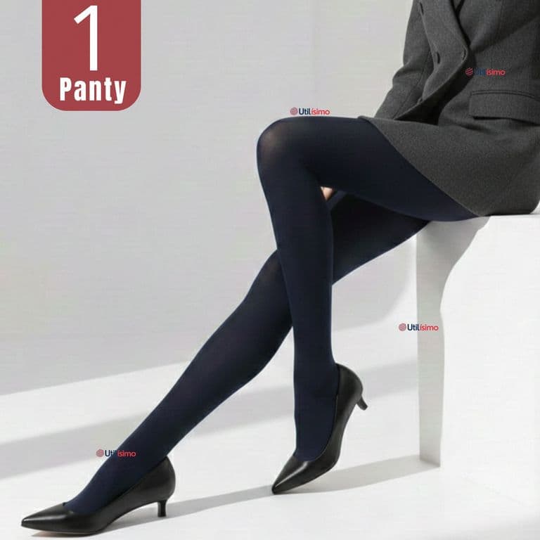 Pantys Semitransparentes Elasticadas Oficina Azul Azul XS