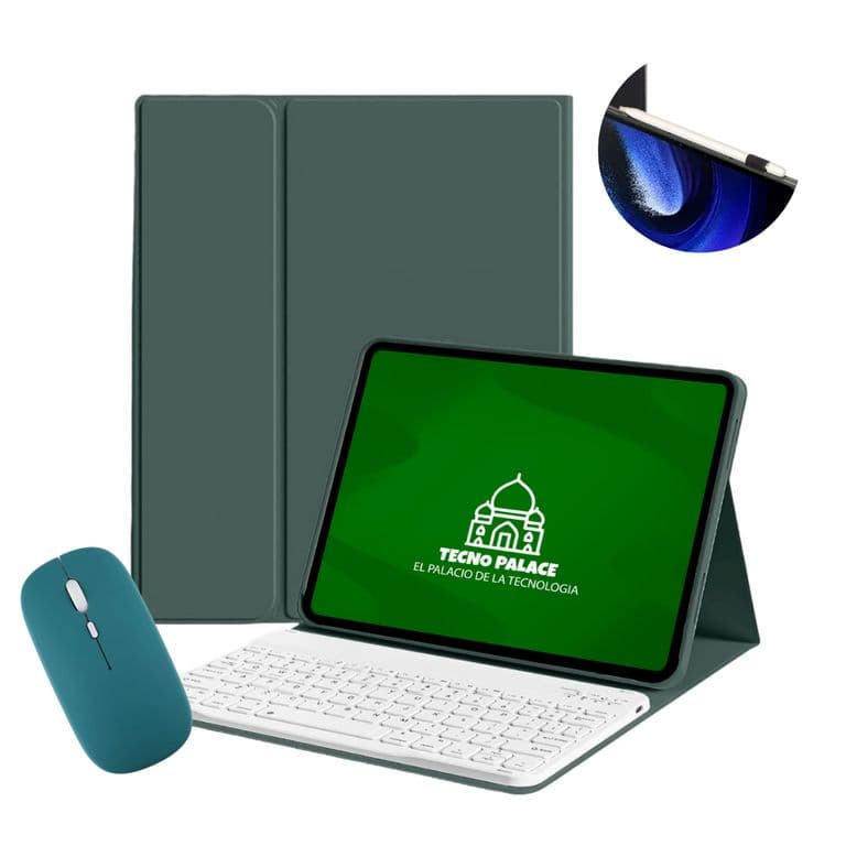 Funda Con Teclado Blanco y Mouse Para Honor MagicPad 13 - letra N