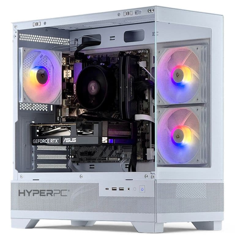 PC GAMER Blanco INTEL CORE i3 14100 32Gb DDR5 1Tb RTX 5050