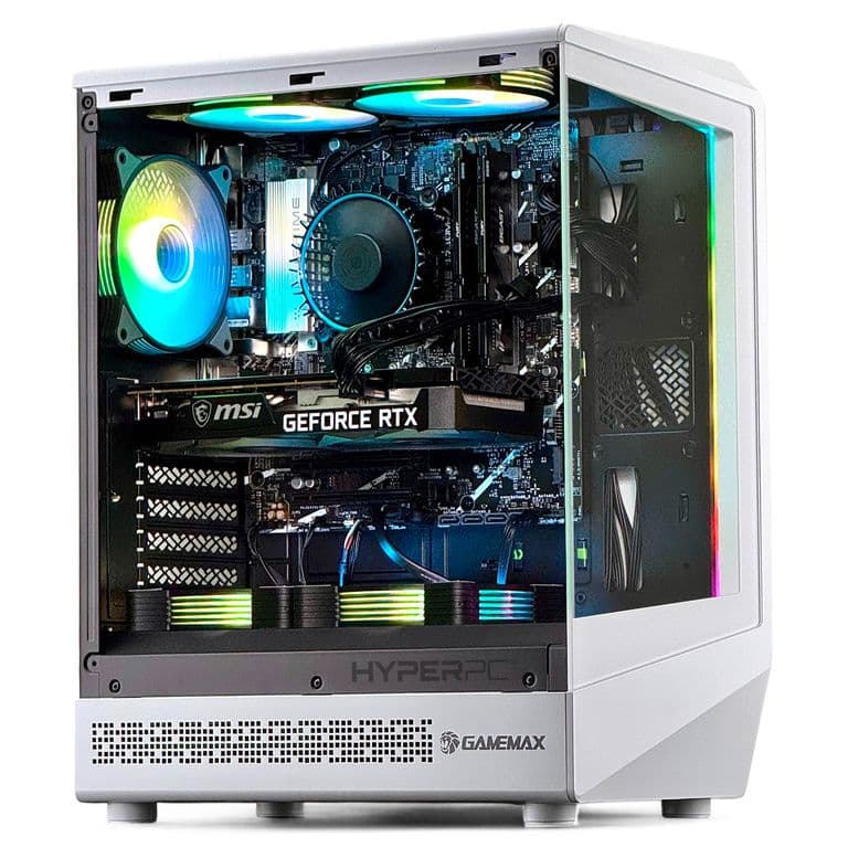 PC GAMER Blanco INTEL CORE i3 14100 16Gb DDR5 1Tb RTX 5060