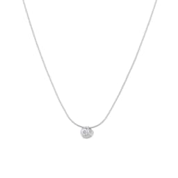 Collar Plata 925 Pluz Diseno Topo Plateado TALLA UNICA