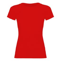 Polera Algodon Manga Corta Velox Pro Mujer Rojo S