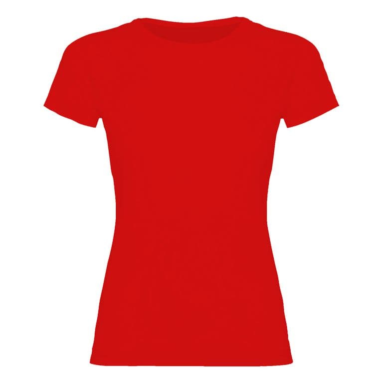 Polera Algodon Manga Corta Velox Pro Mujer Rojo S