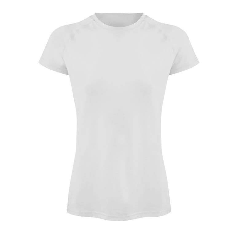Polera Dry Fit Manga Corta Bangsi Essential Mujer Blanco L