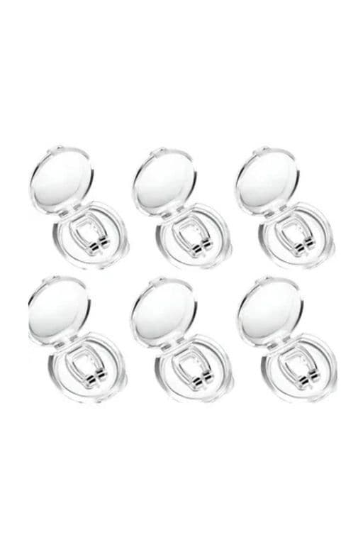 Pack 6 Clip Nasal Anti Ronquidos Silicona Magnetico. Estuche