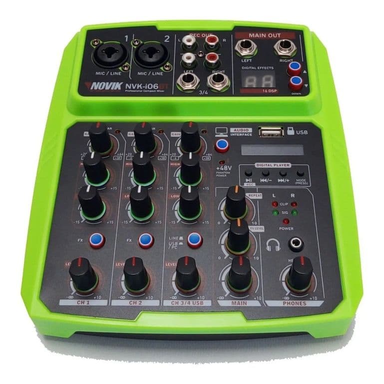 Consola Minimixer Profesional 6 Canales Novik NVK-i06