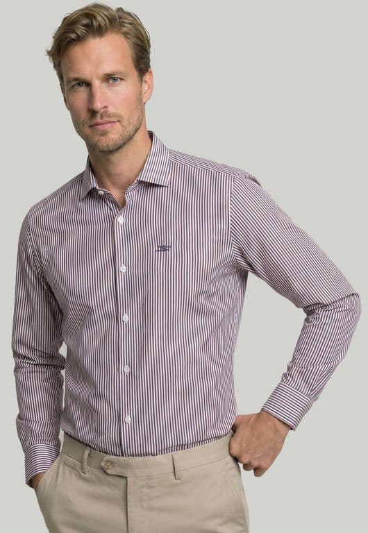 Camisa Amberes Brown Cafe S