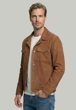 Chaqueta Suede Monaco Camel Cafe L