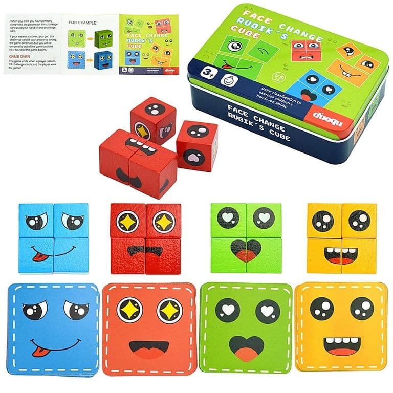 Cambia Cara Juego De Mesa Emociones Expresiones Didactico Montessori