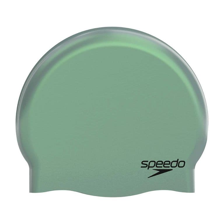 Gorro Natacion Plain Moulded Silicona Verde