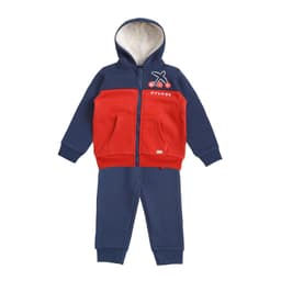 Conjunto Poleron y Pantalon Buzo Franela Bebe Nino Azul 12 MESES