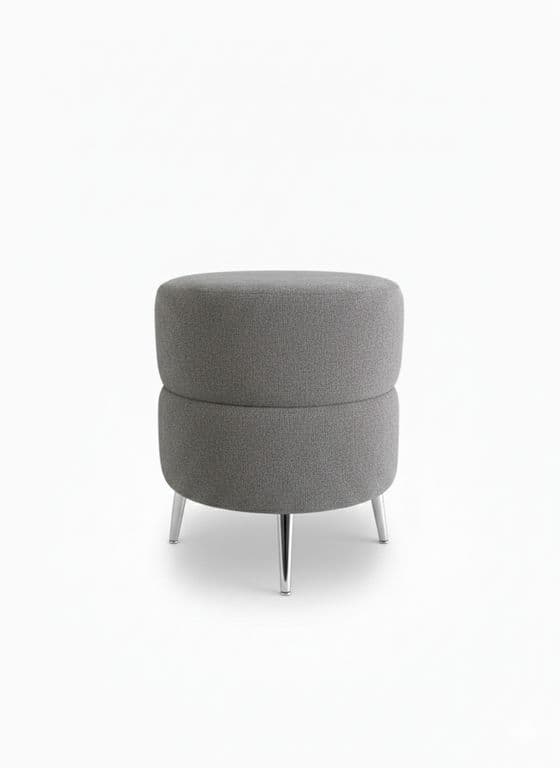 PUFF REDONDO ORBIT GRIS Gris oscuro