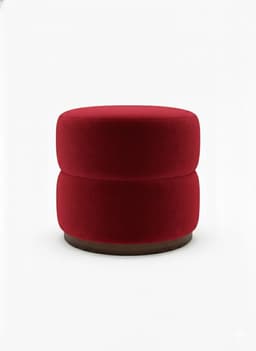 PUFF GIRATORIO ROJO FELPA Rojo
