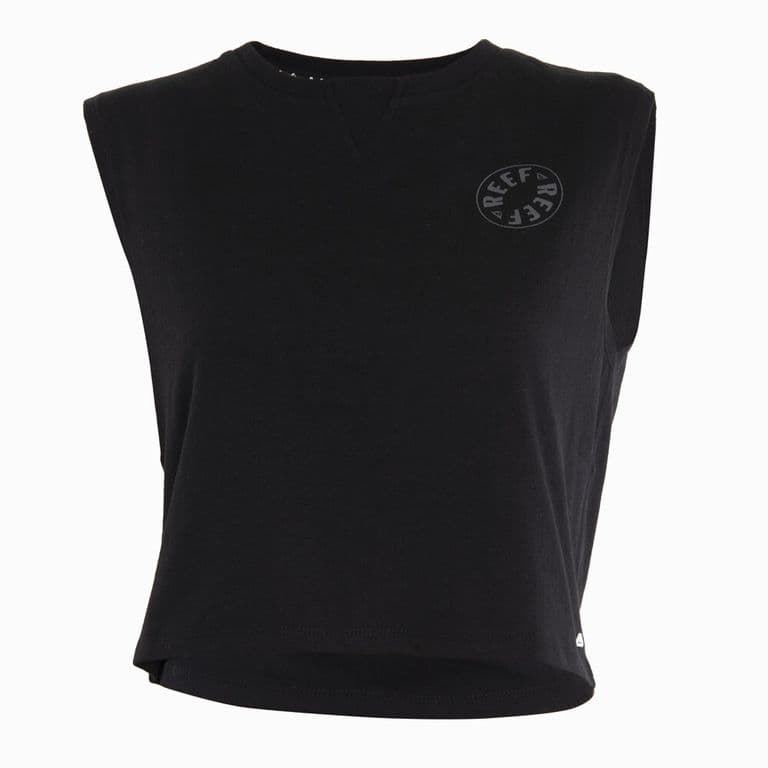 Polera Kids Crop Top Black Negro 10 ANOS