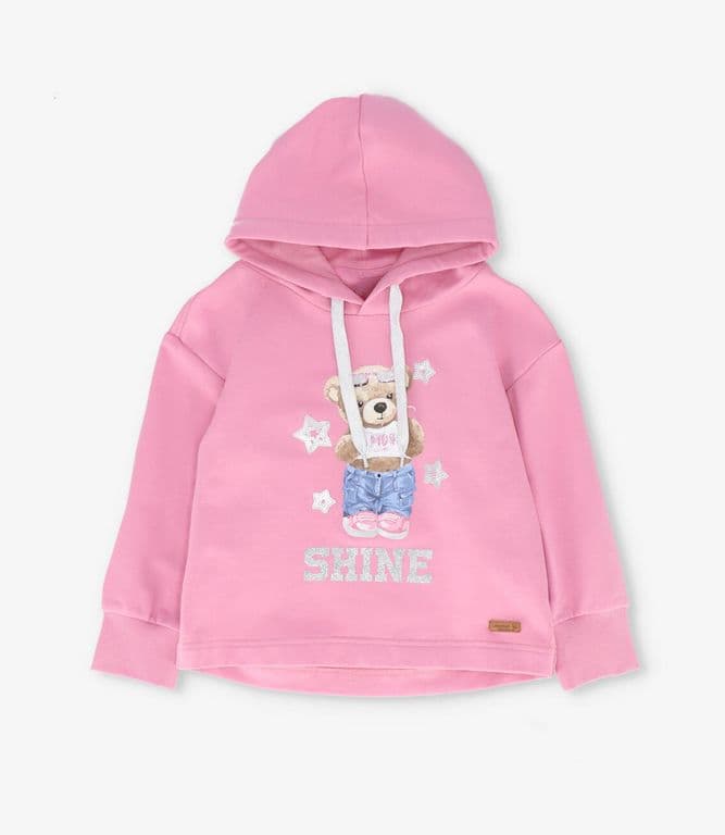 Poleron nina con oso palo rosa Palo Rosa 2 ANOS